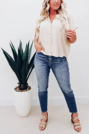 Driftwood Blouse - Nude