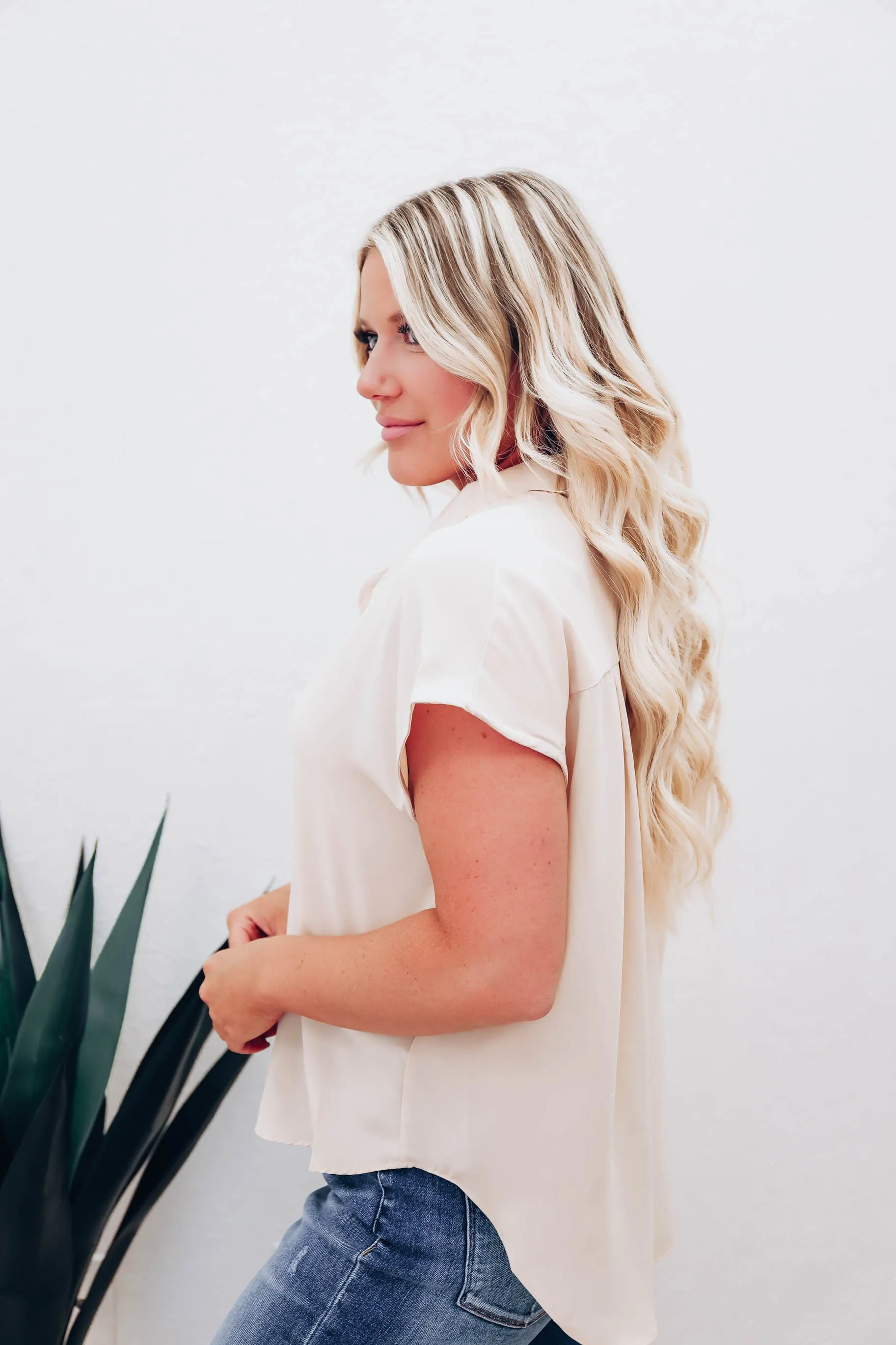Driftwood Blouse - Nude