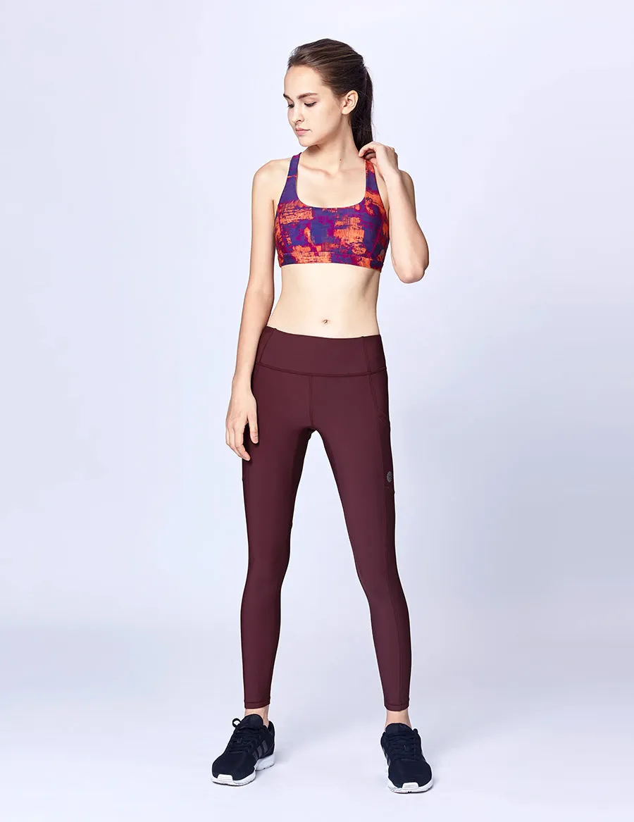 easyoga LESPIRO Go All Out Leggings - R24 Dark Red