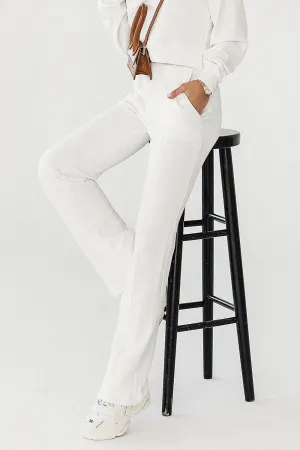 Elevated Waist Cotton Sweatpants
