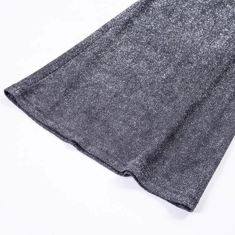 Estela | Glitterende Flared Pants