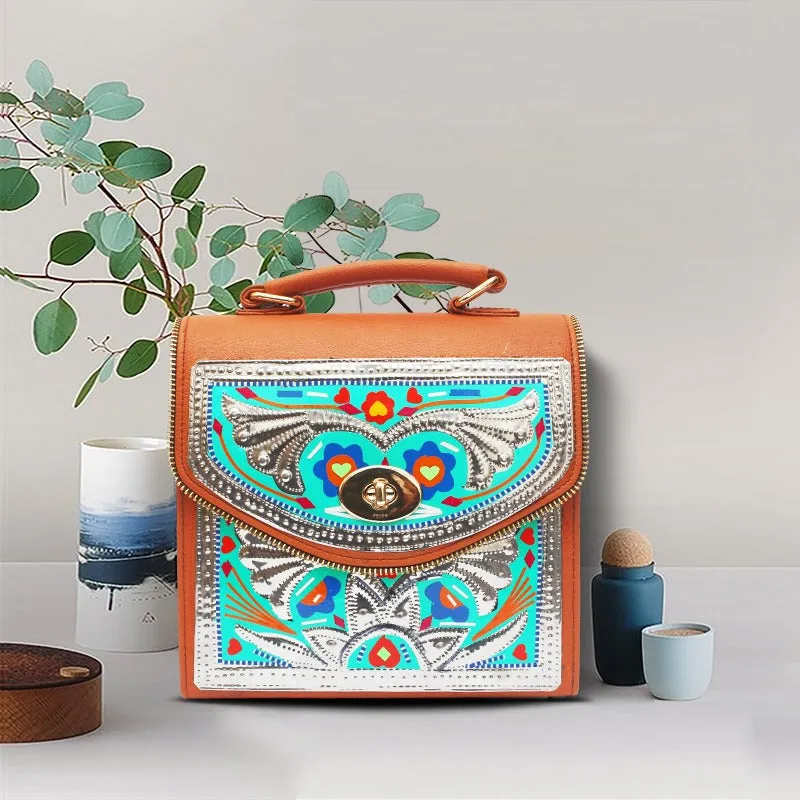 Ethnic Chamakpatti Truck Art Themed Cross Body Bag