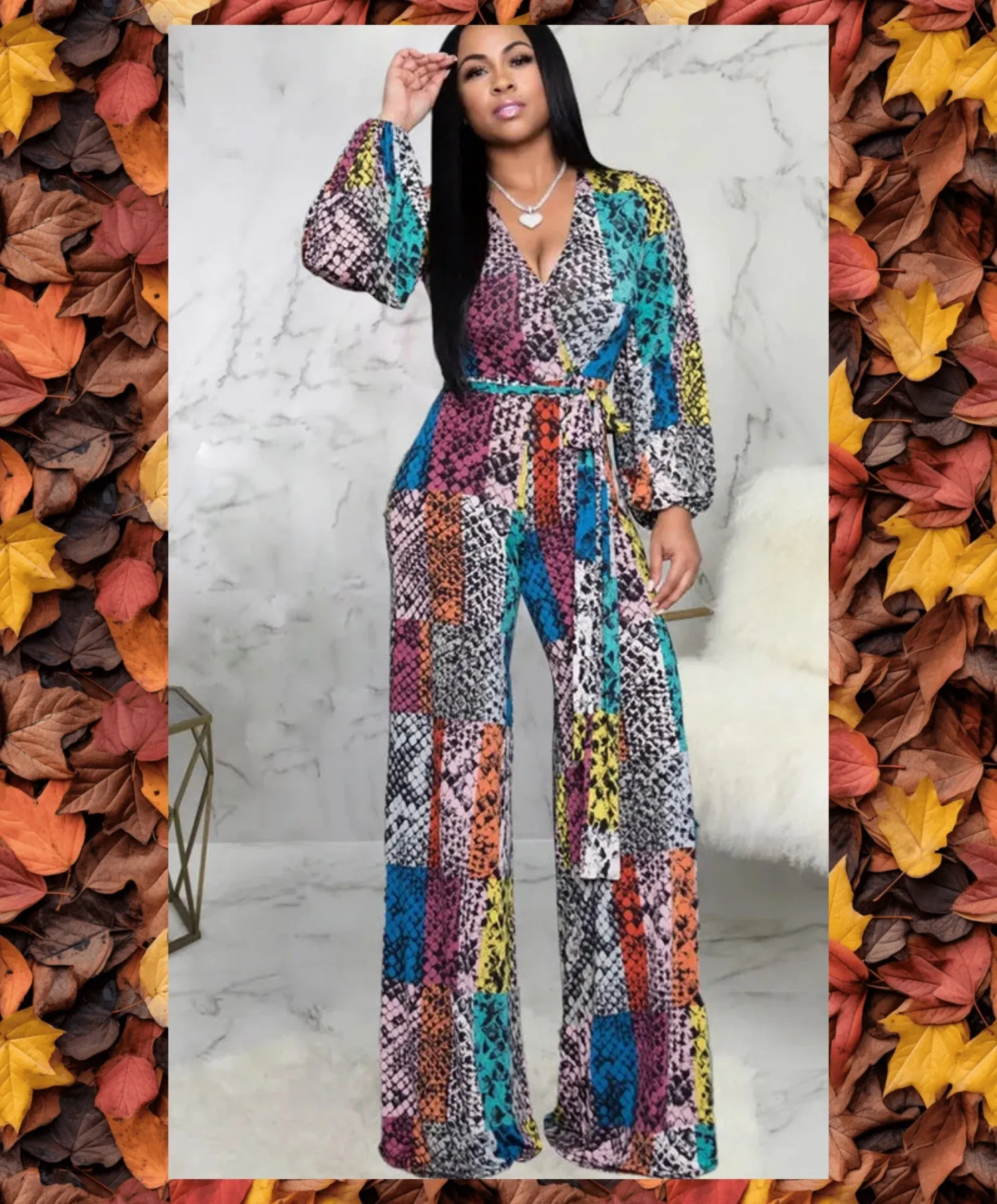 Falling into Fashion Jumpsuit