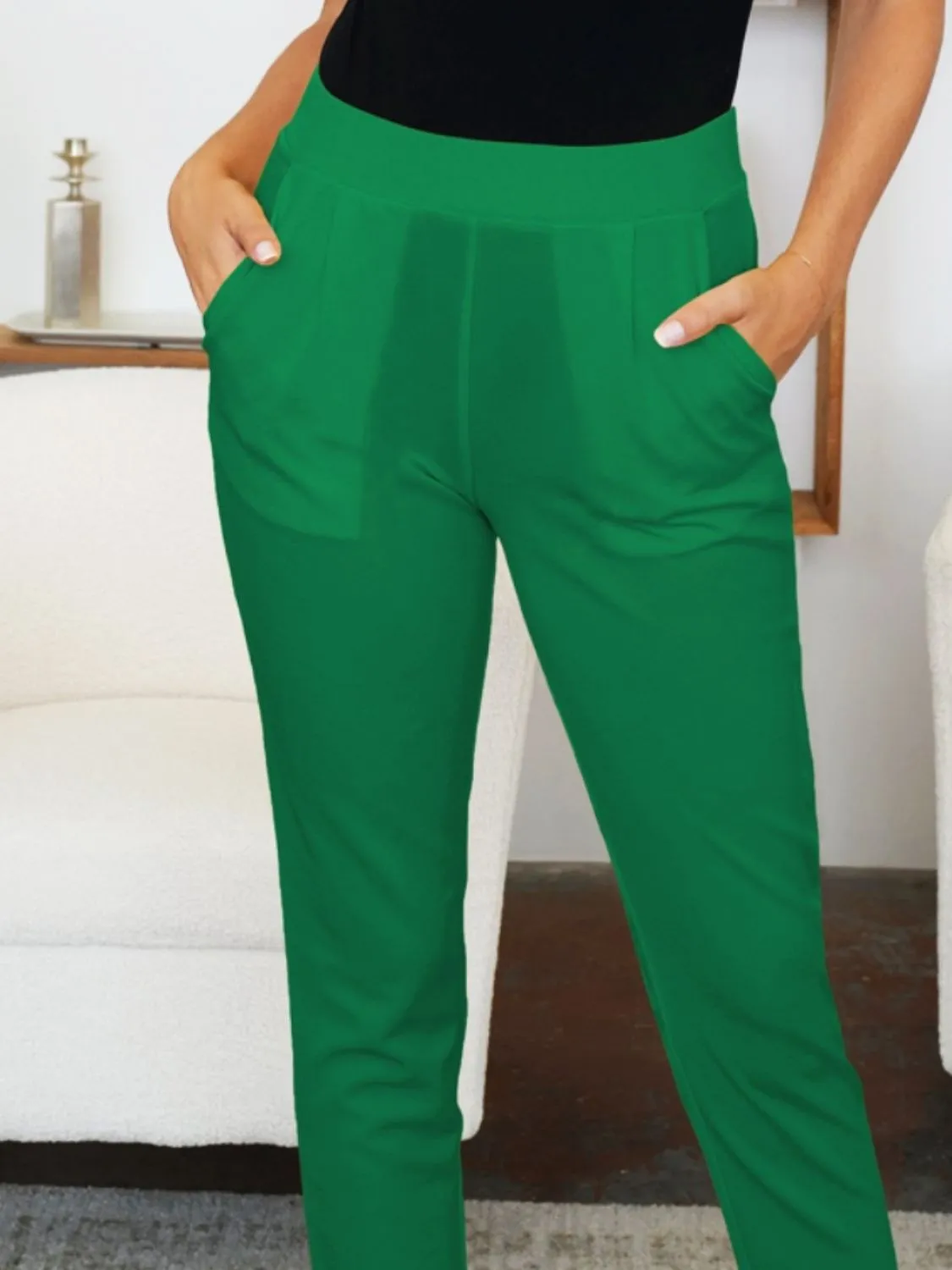 FAM-FAM Pocketed High Waist Skinny Pants (11 Colors)