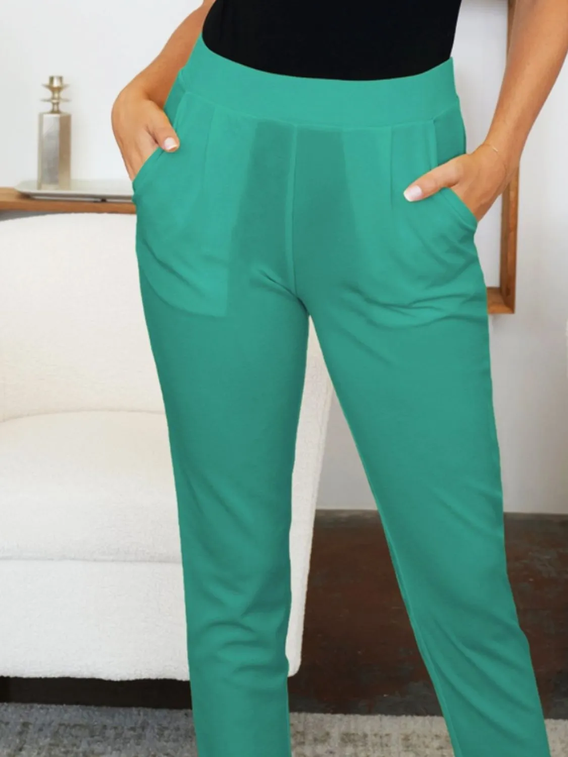 FAM-FAM Pocketed High Waist Skinny Pants (11 Colors)