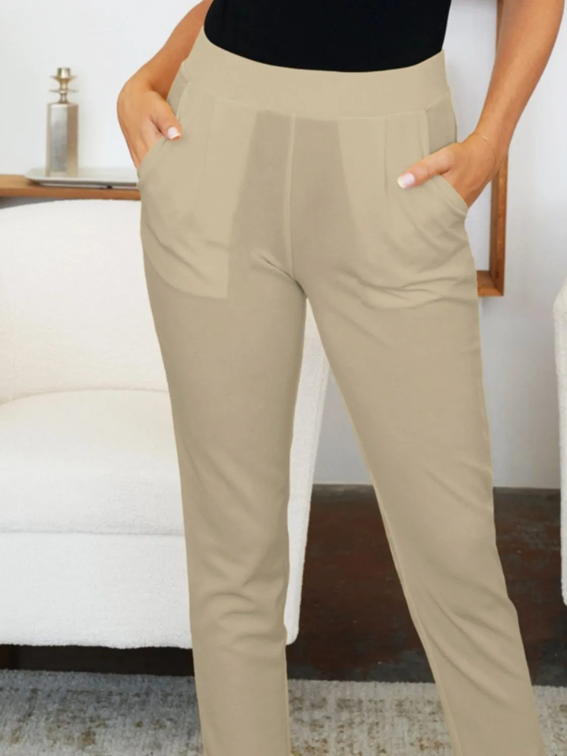 FAM-FAM Pocketed High Waist Skinny Pants (11 Colors)