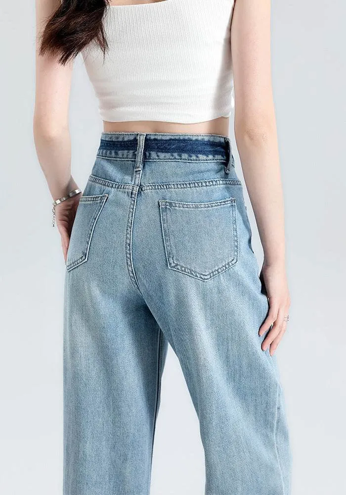 Fashionable Narrow Wide-leg Jeans For Women