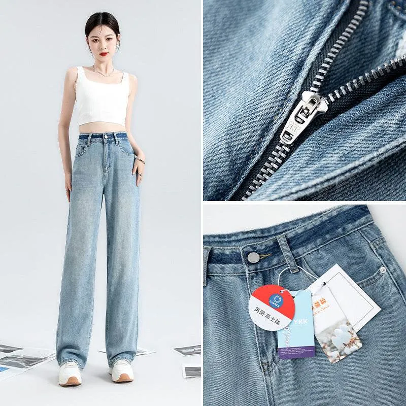 Fashionable Narrow Wide-leg Jeans For Women