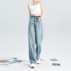 Fashionable Narrow Wide-leg Jeans For Women