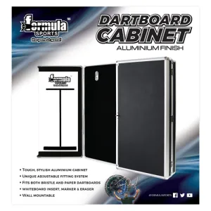 FORMULA SPORTS ALUMINIUM DARTBOARD CABINET