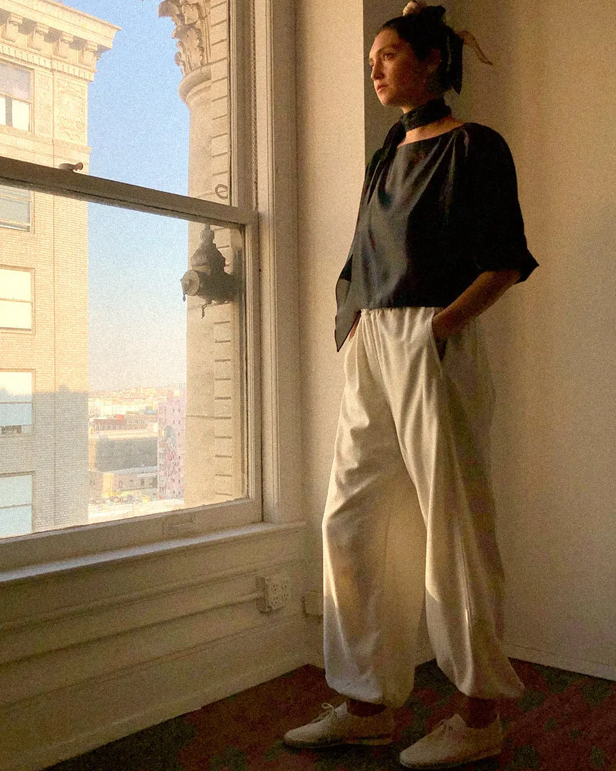 Genie Pant Beige Cotton Gauze
