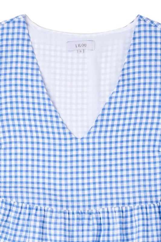 Gingham Tiered Dress