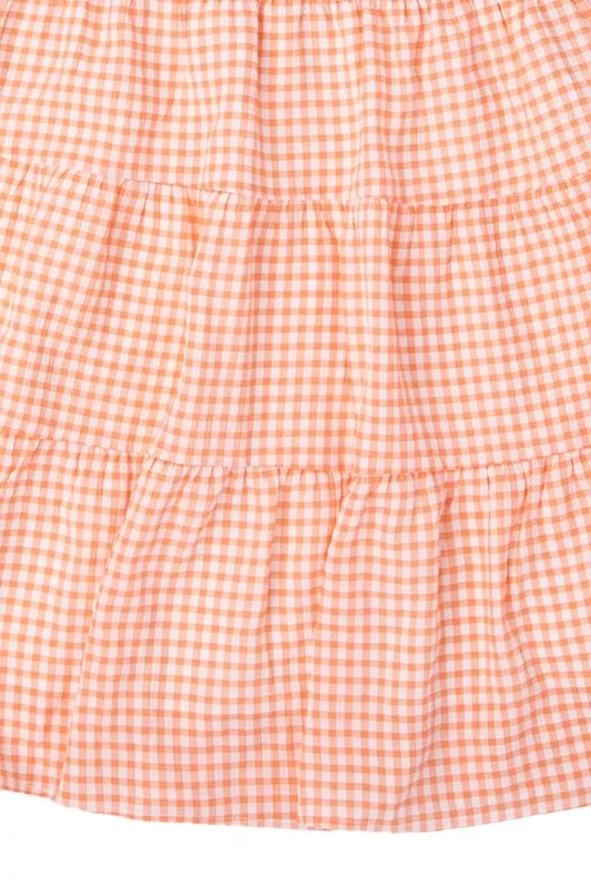 Gingham Tiered Dress