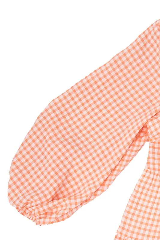 Gingham Tiered Dress