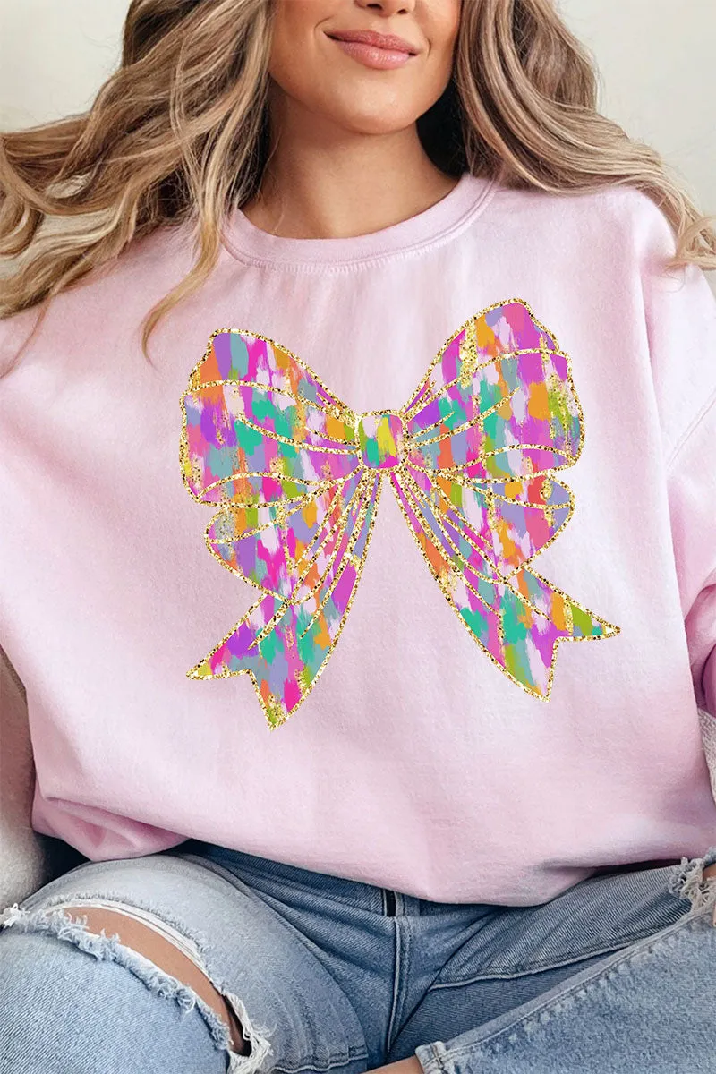 Glitzy Brushed Coquette Unisex NuBlend Crew Sweatshirt