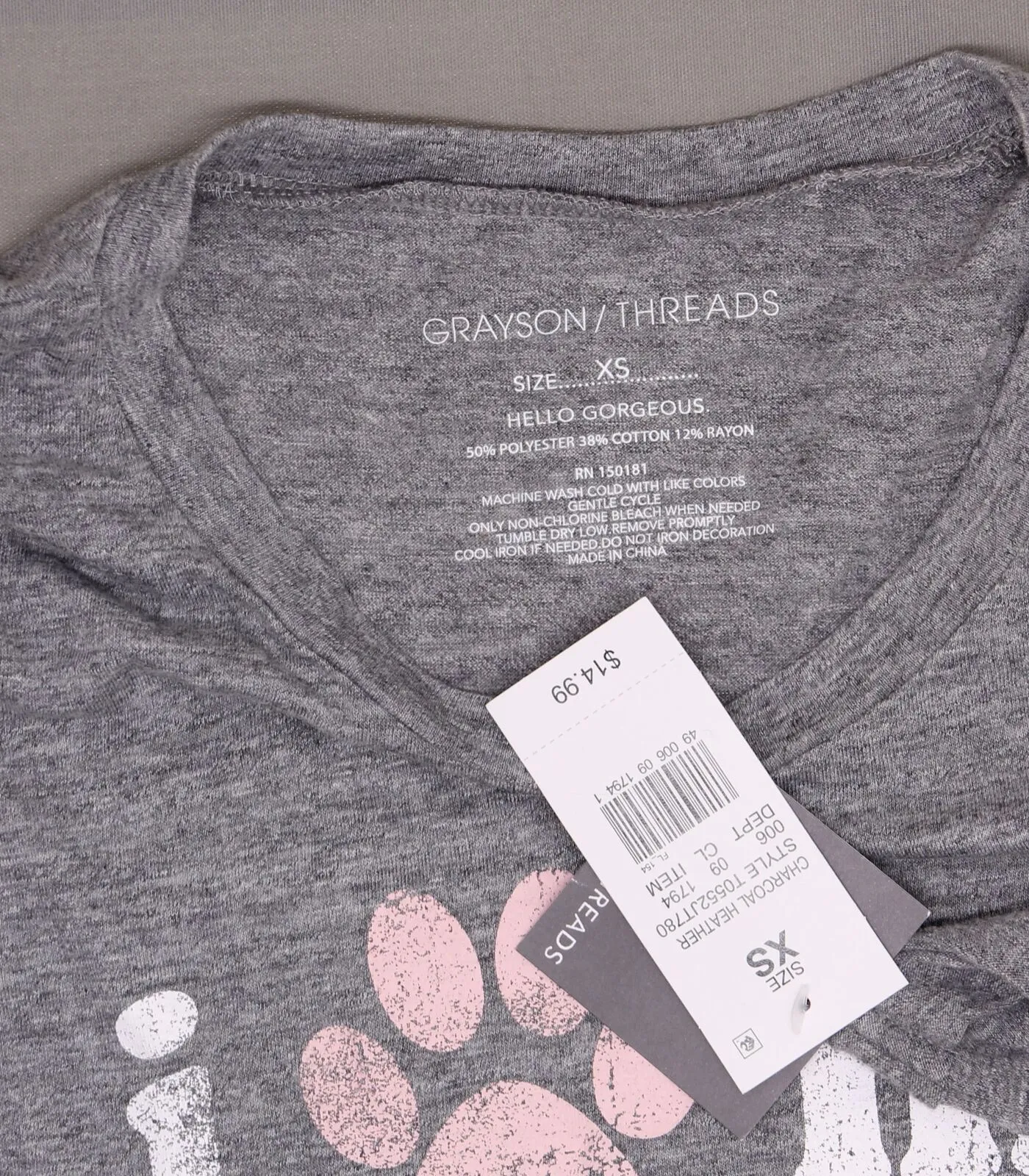 Grayson/Threads Women's I Paw My Rescue Graphic T-Shirt