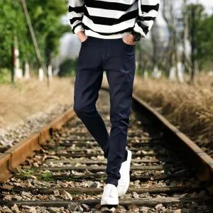Fashionable Elastic-Waist-Drawstring Pants