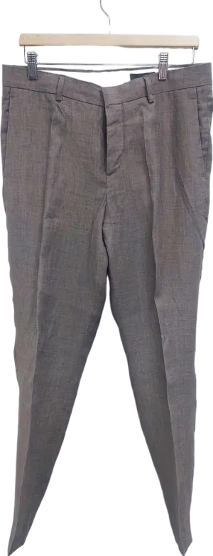 H&M Grey Slim Fit Trousers UK W33