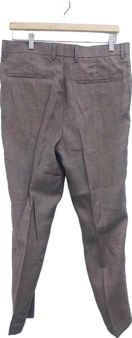 H&M Grey Slim Fit Trousers UK W33