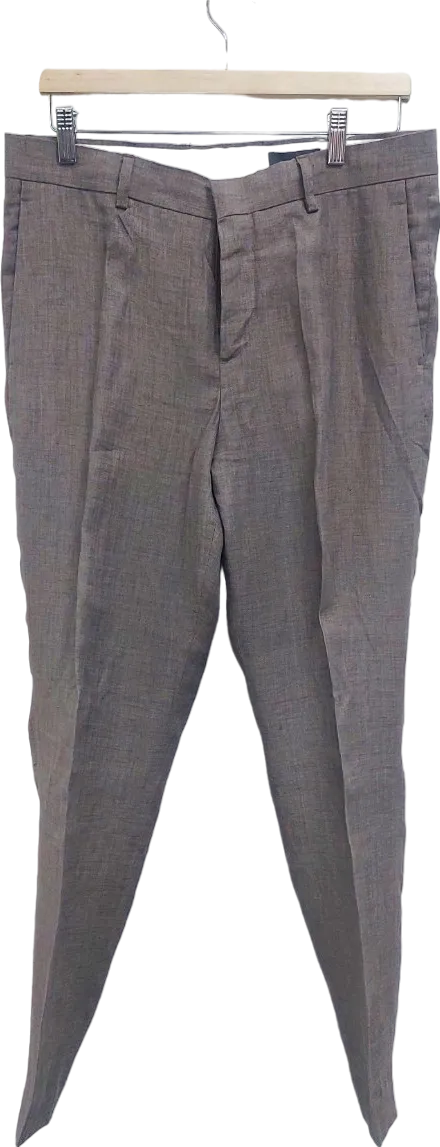H&M Grey Slim Fit Trousers UK W33