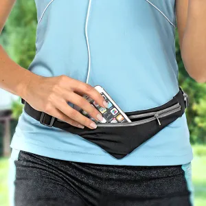 Hands-Free Dual Pocket Stretchable Belt Pouch