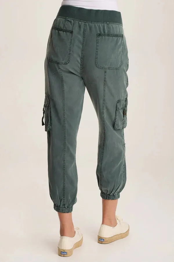 Hansa Twill Cargo Jogger Pant - Silken Pine Pigment