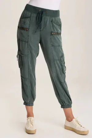 Hansa Twill Cargo Jogger Pant - Silken Pine Pigment