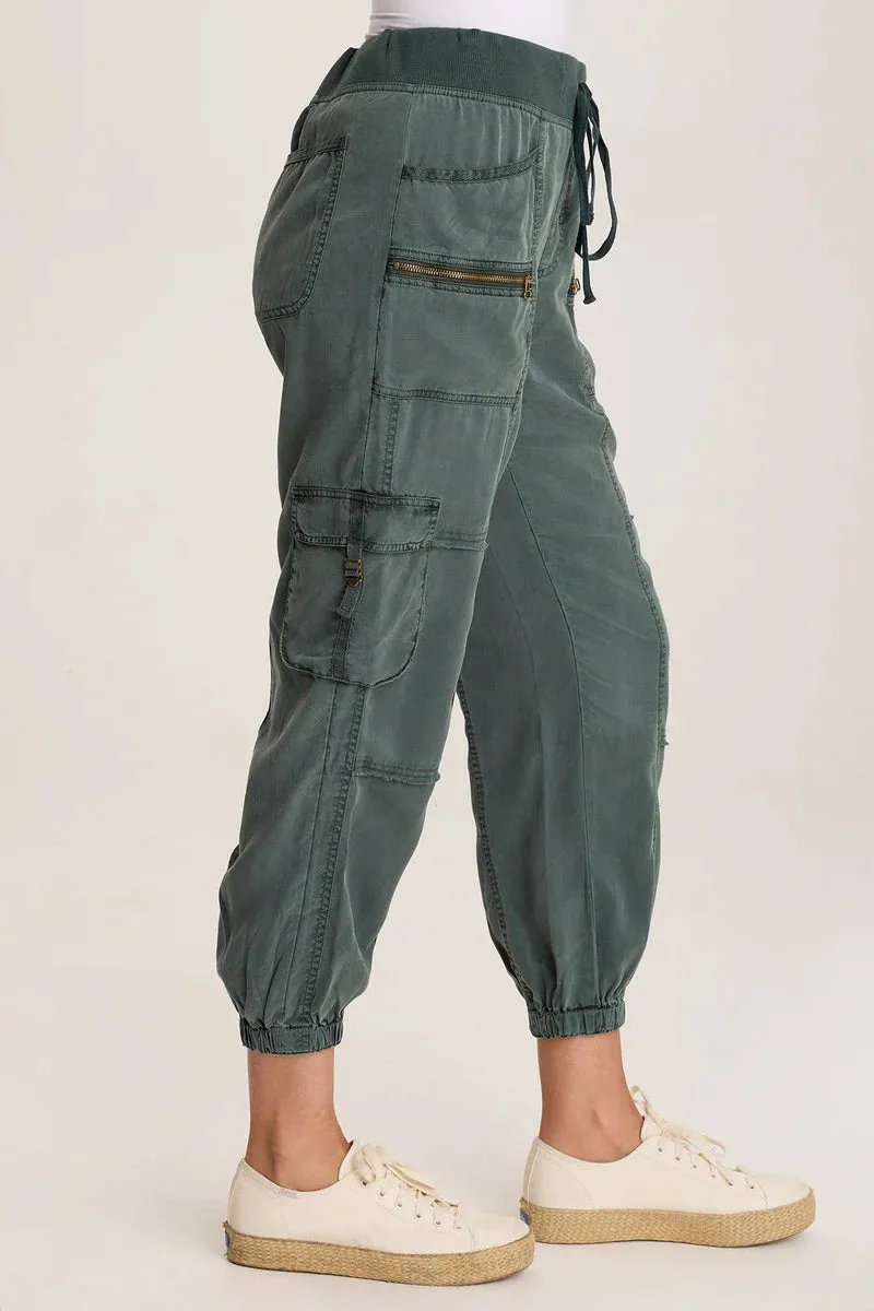 Hansa Twill Cargo Jogger Pant - Silken Pine Pigment