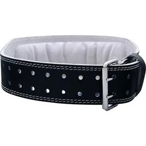 Harbinger 4 Inch Padded Leather Belt Black (Large) 33-37 waist 1 belt