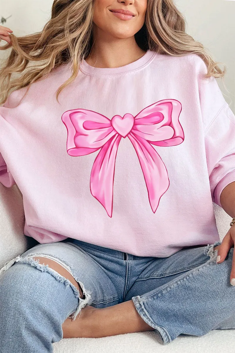 Heartstrings Coquette Bow Unisex NuBlend Crew Sweatshirt