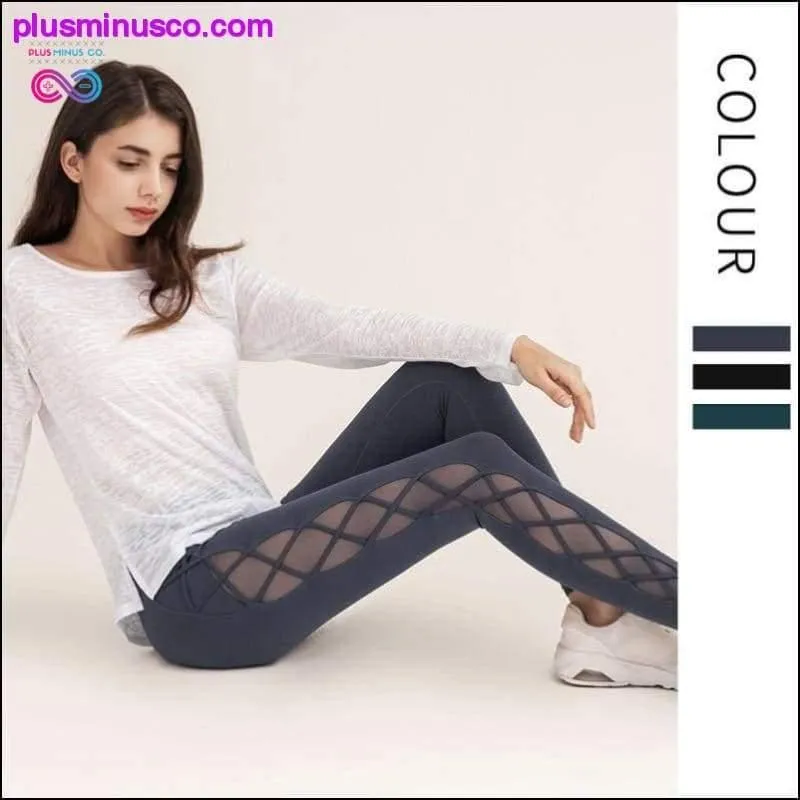 High Elasticity Sports Sexy Mesh Hip-lifting Fitness Pants