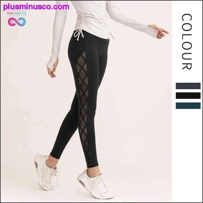 High Elasticity Sports Sexy Mesh Hip-lifting Fitness Pants