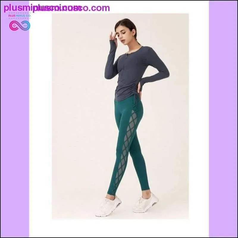 High Elasticity Sports Sexy Mesh Hip-lifting Fitness Pants