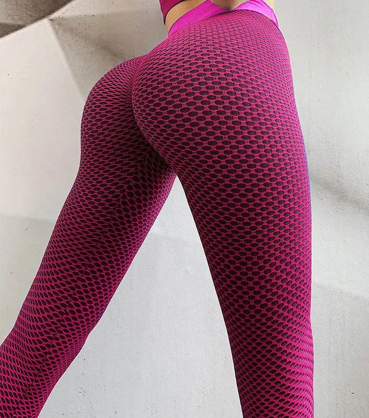 High Waist Yoga Pants - Fitness Bubble Pants for Women