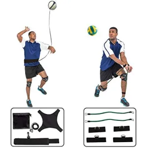 HoDrme 2 Sets of Volleyball Training Aid-Volleyball Rebounder & Resistance Band-Great Trainer for Solo Practice of Serving Tosses, Arm Swings and Passing Technique