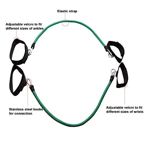 HoDrme 2 Sets of Volleyball Training Aid-Volleyball Rebounder & Resistance Band-Great Trainer for Solo Practice of Serving Tosses, Arm Swings and Passing Technique