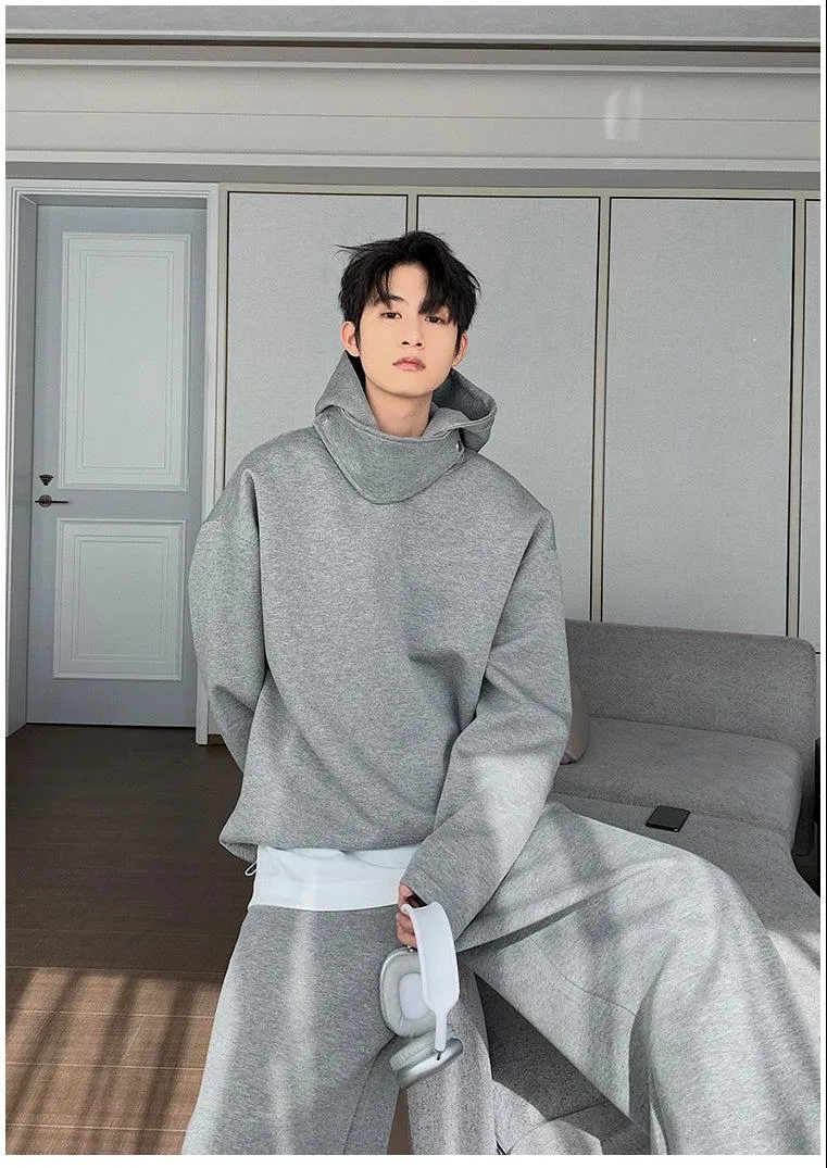 Hooded Sweatshirt Two Piece Suit