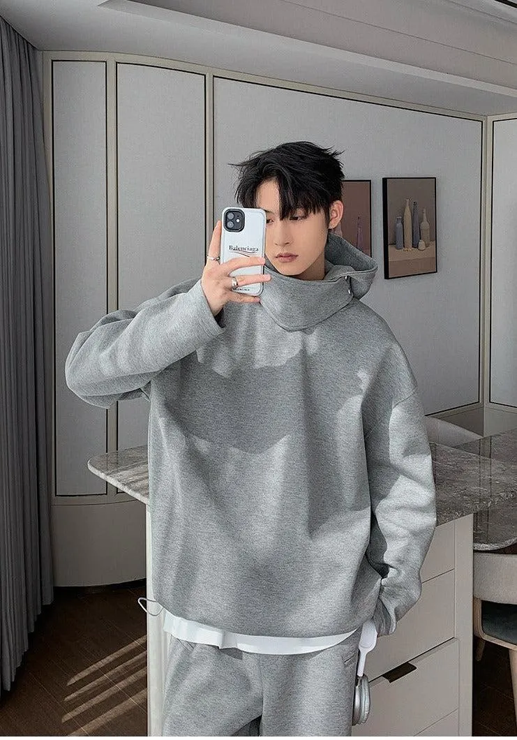 Hooded Sweatshirt Two Piece Suit