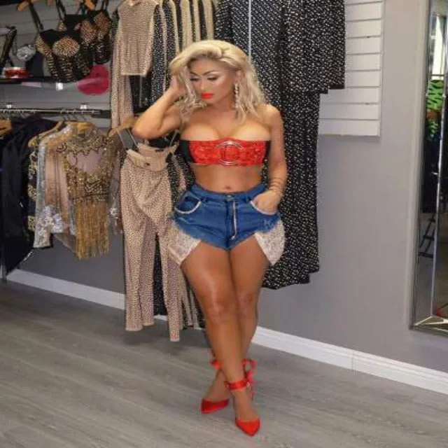 Hot Tamale Ripped Tassel Denim Shorts