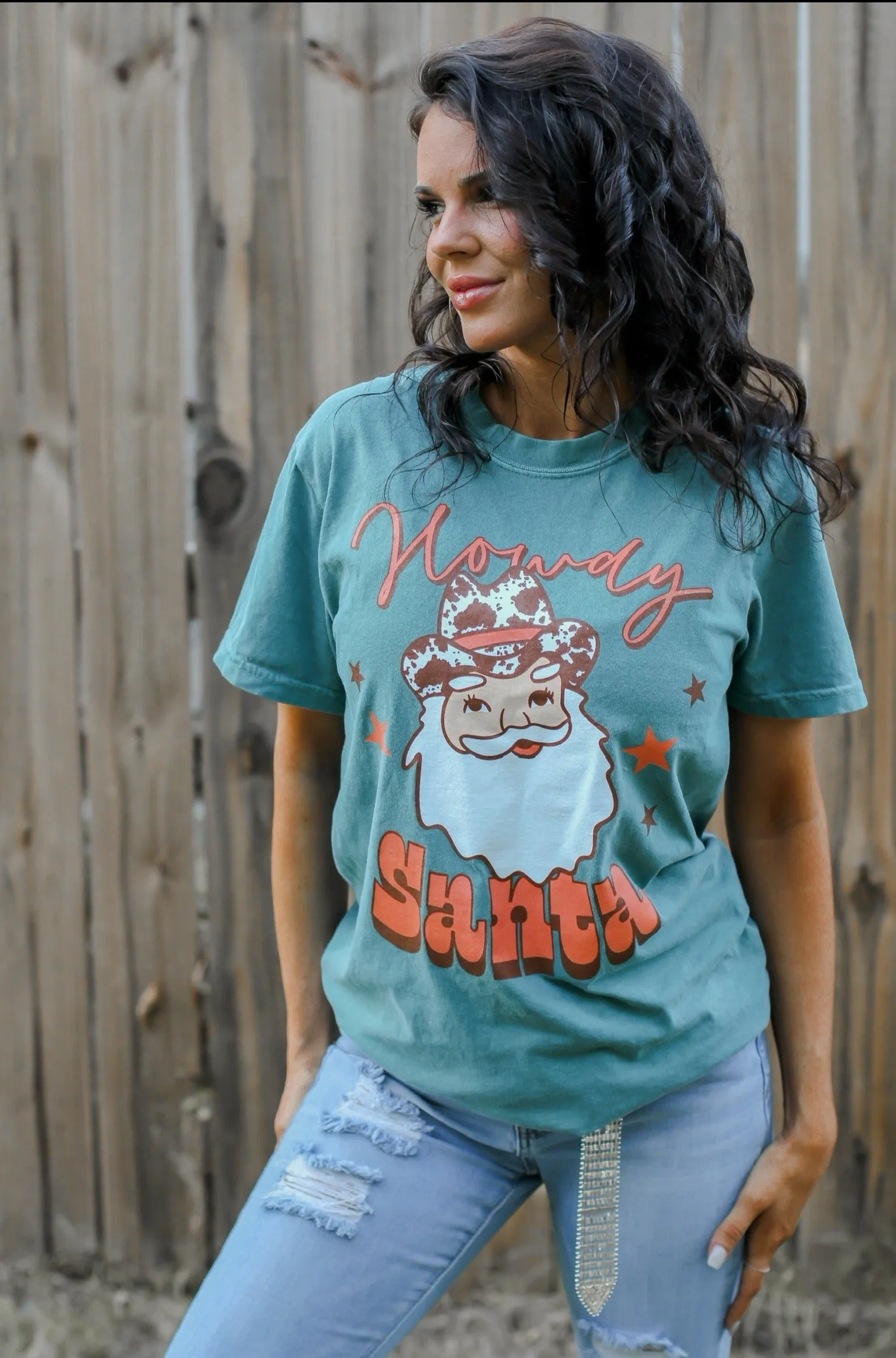 Howdy Santa Graphic Tee