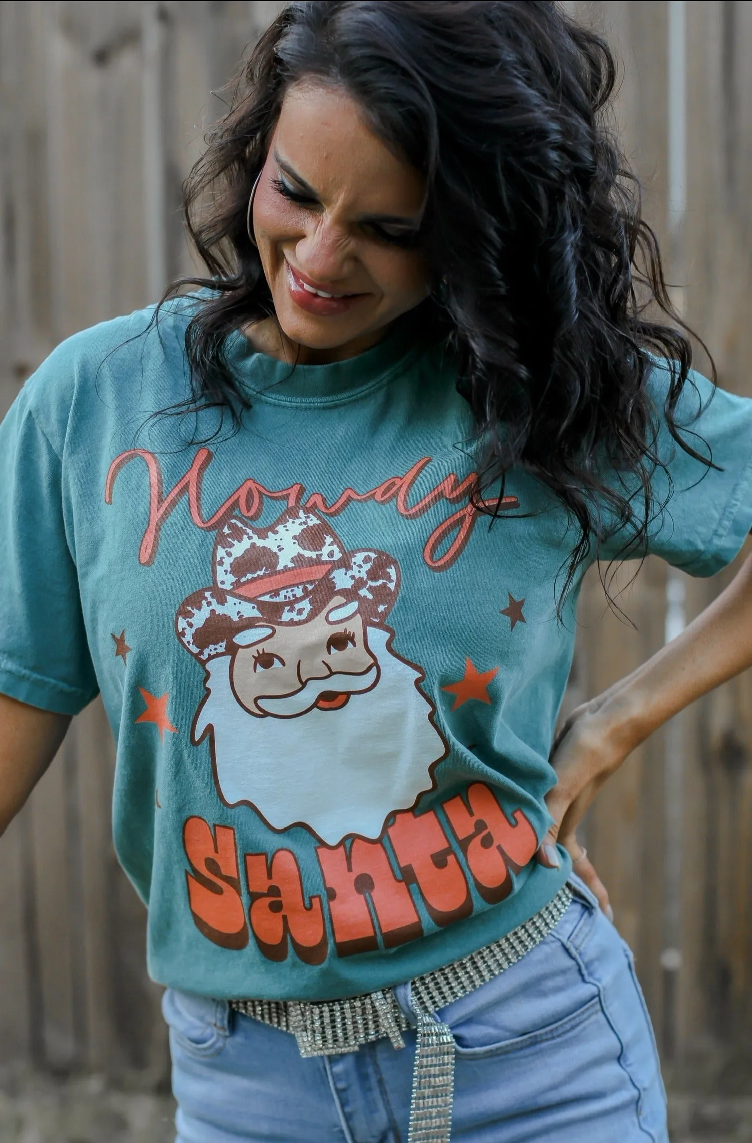 Howdy Santa Graphic Tee