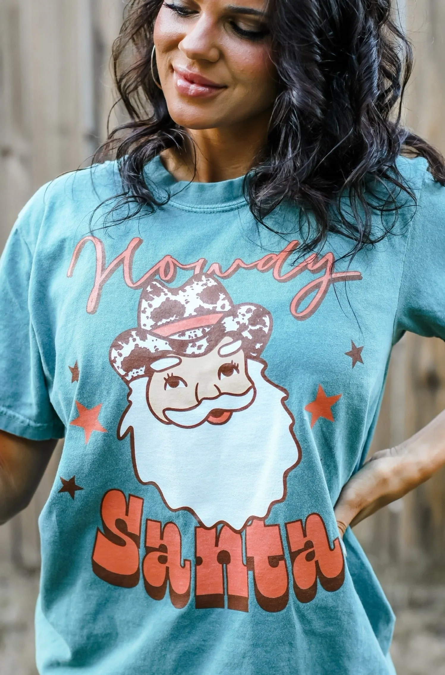 Howdy Santa Graphic Tee