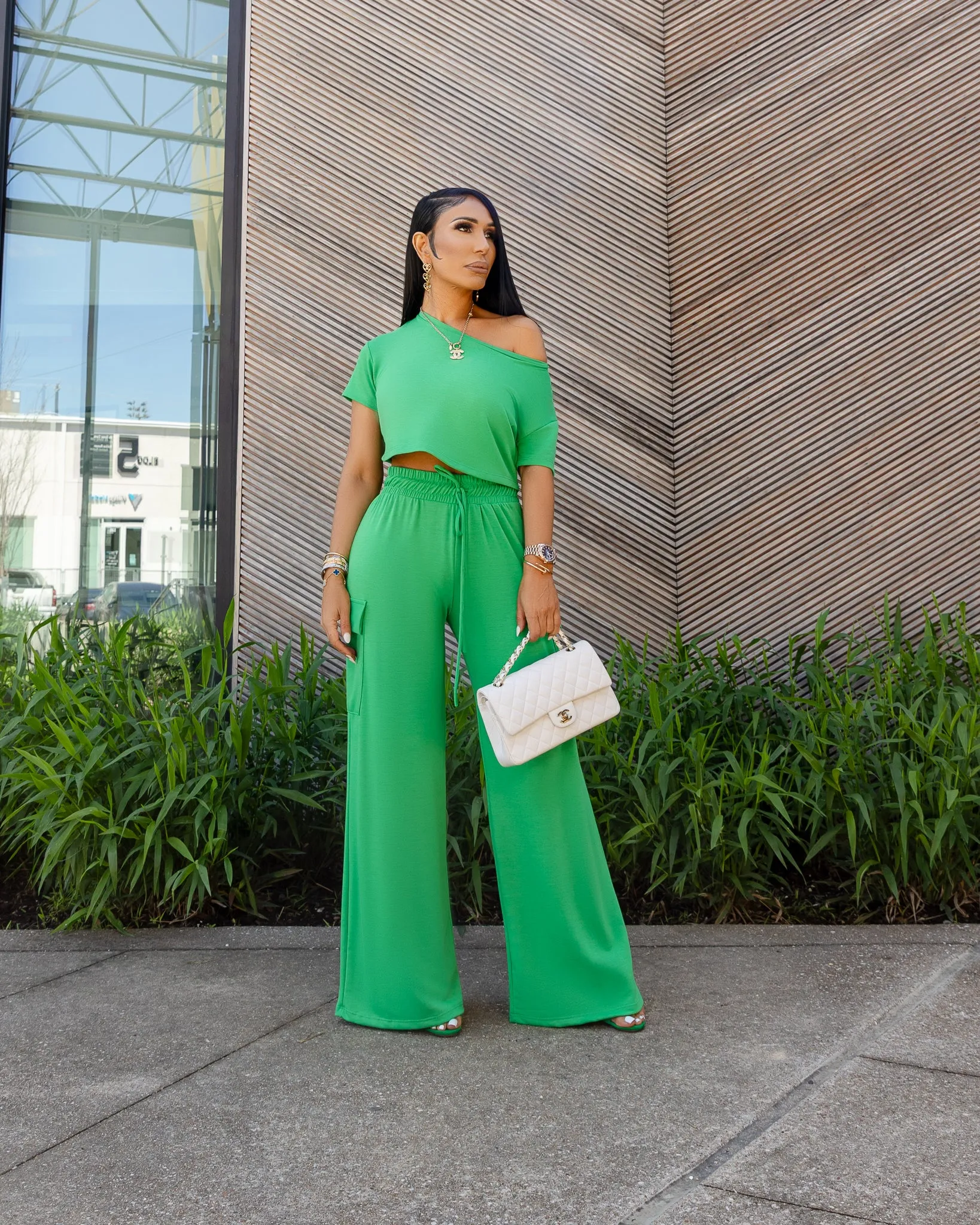 Irina (Green Two Piece Set)