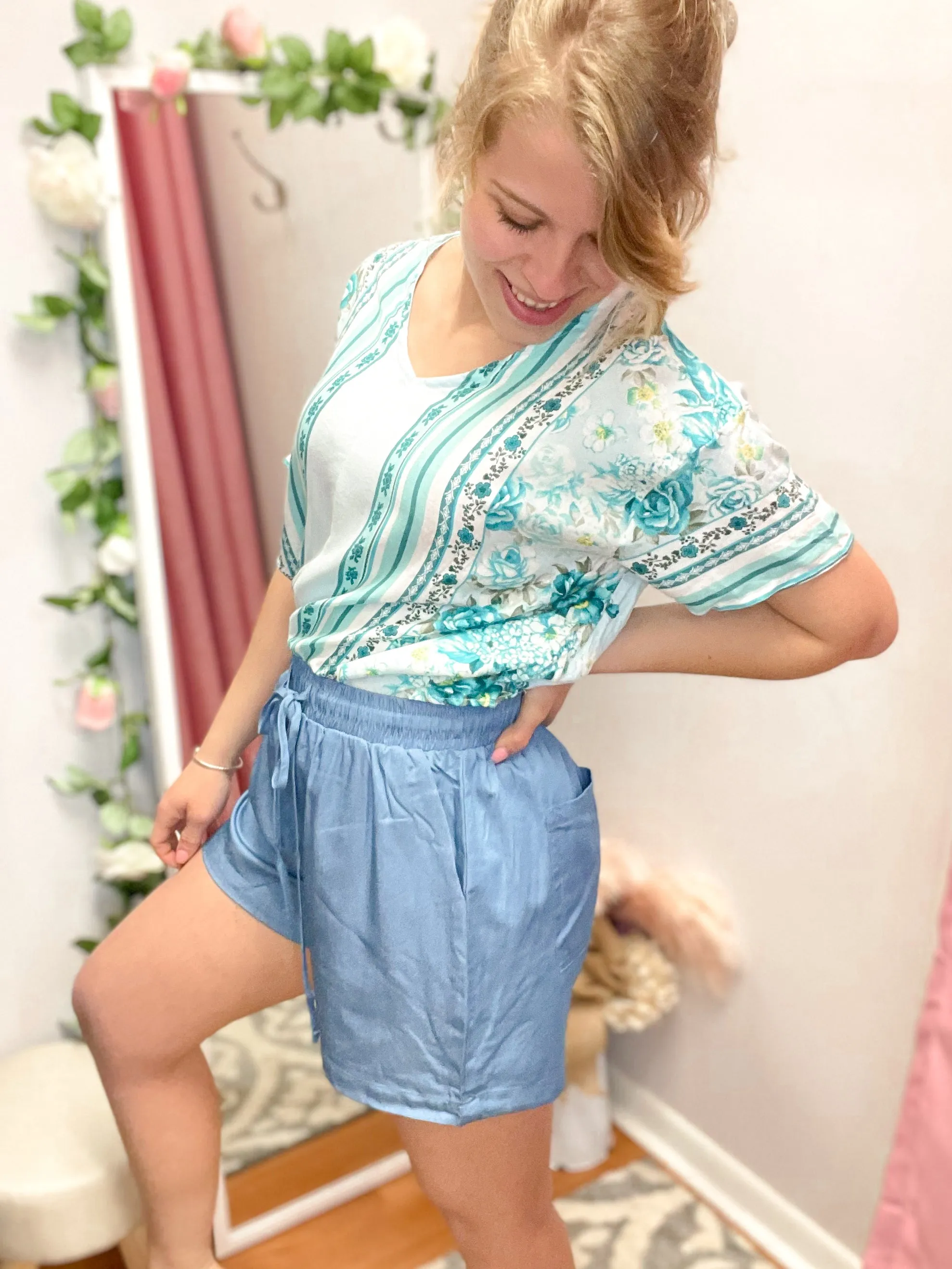 Iris Chambray Shorts