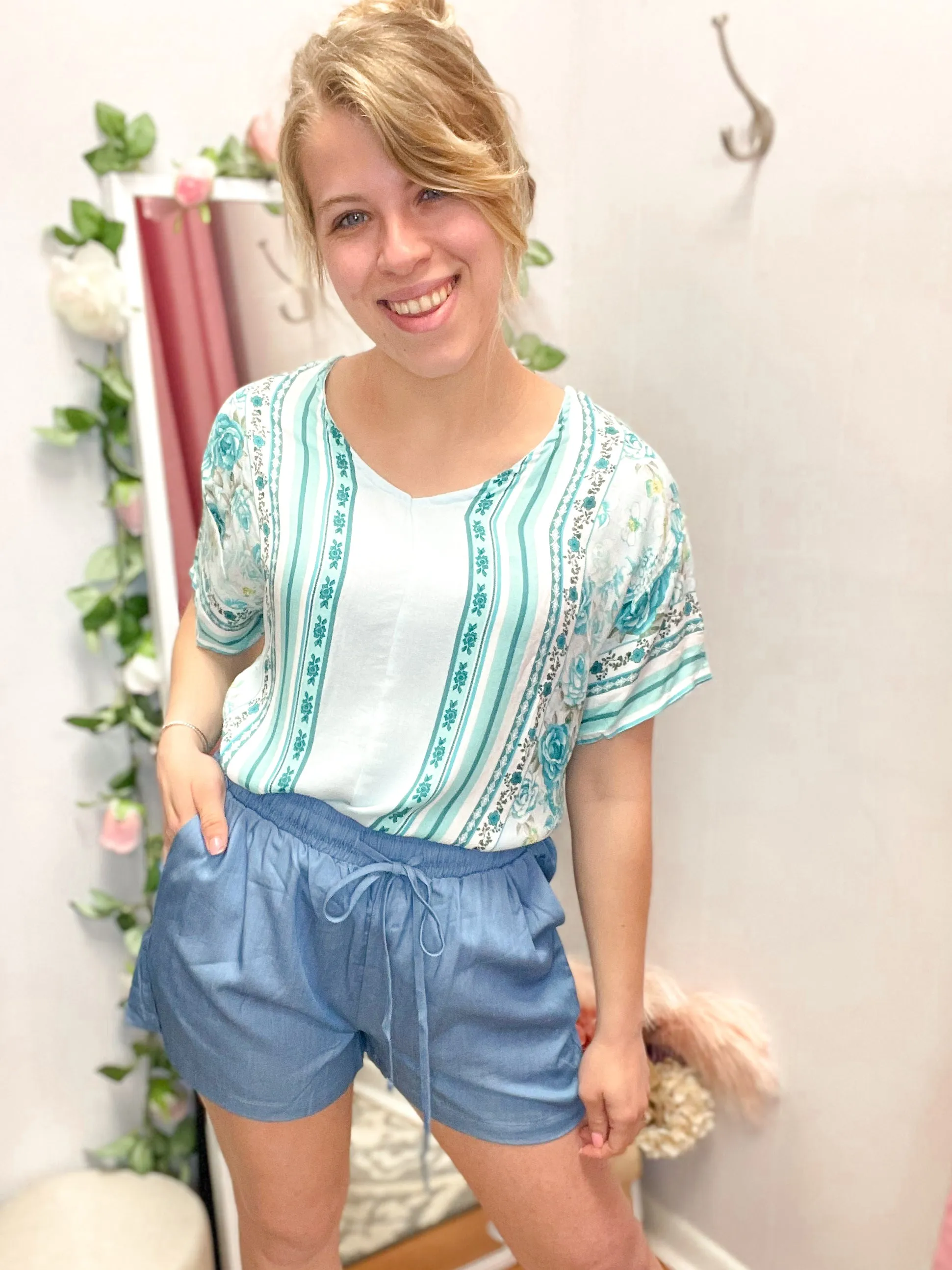 Iris Chambray Shorts
