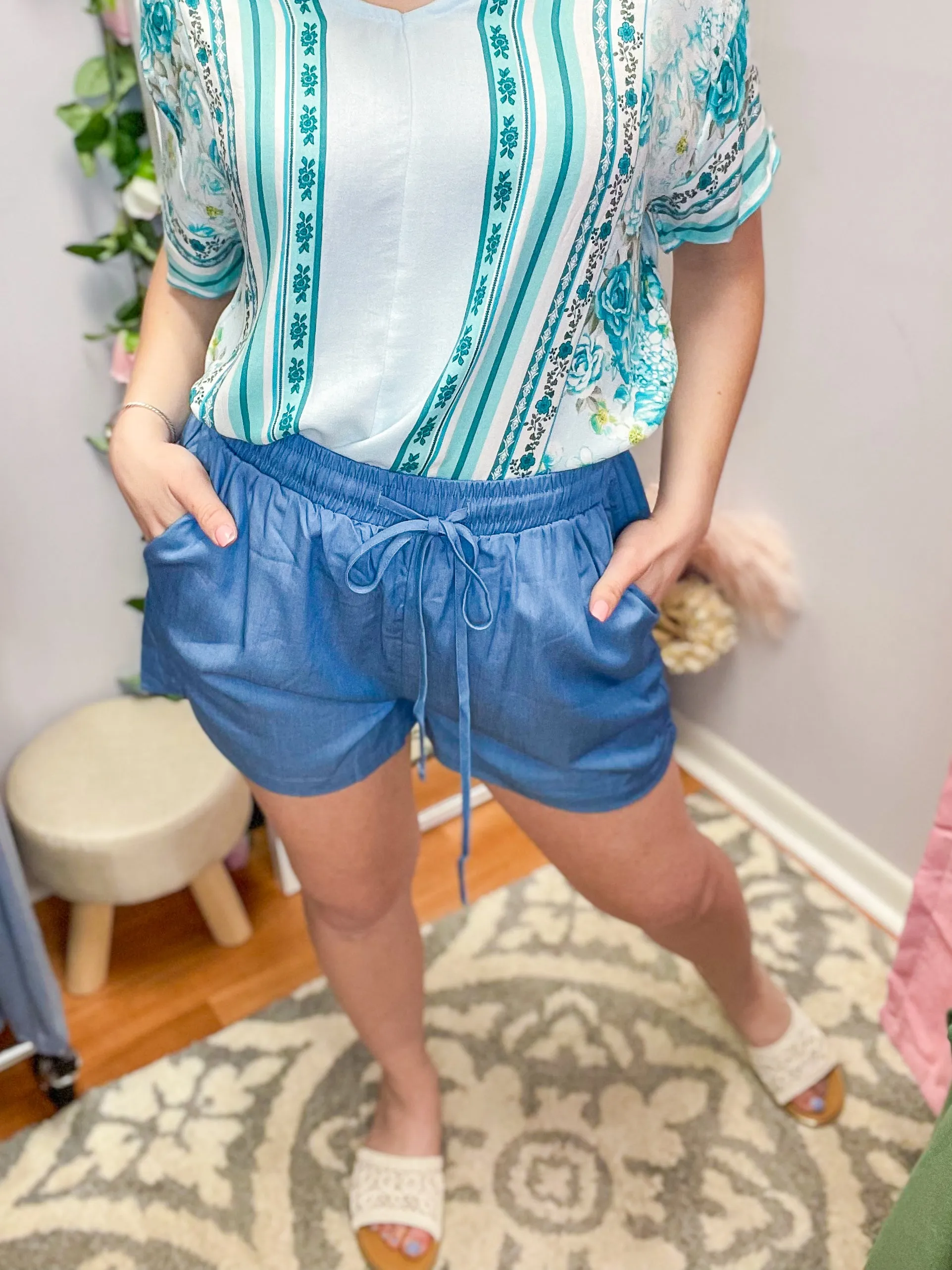 Iris Chambray Shorts