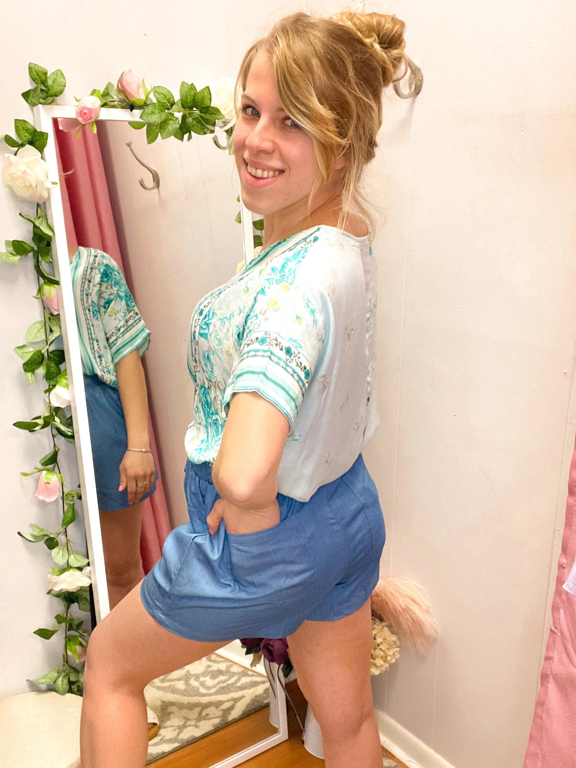 Iris Chambray Shorts