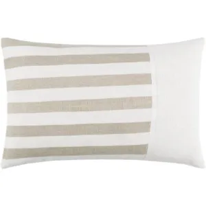 Ivory & Natural Stripe Lumbar Pillow