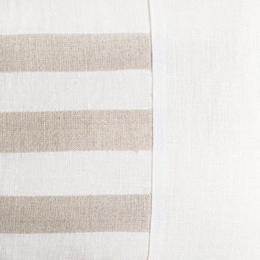 Ivory & Natural Stripe Lumbar Pillow