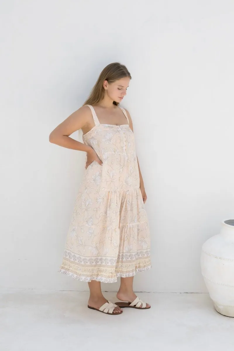 Ivy Dress - Peachy Print